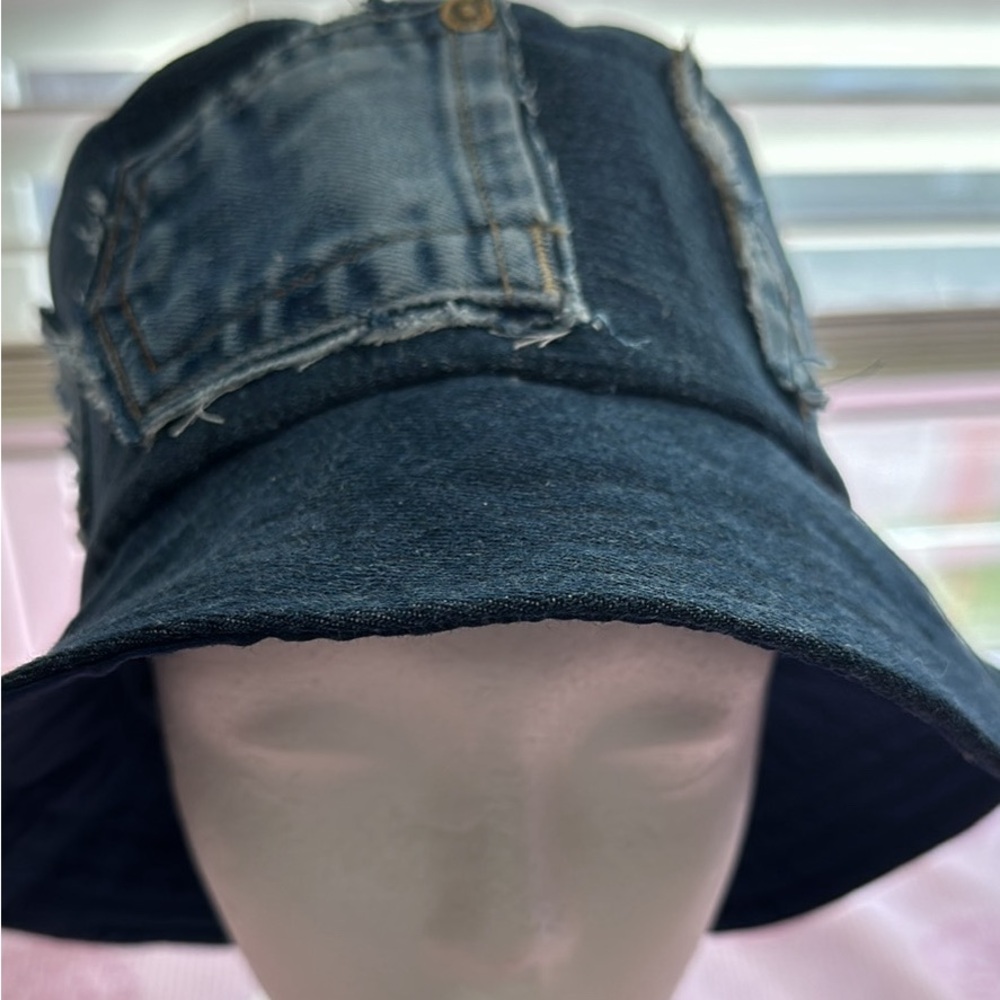 Jeans bucket hat. 22” circumstance.